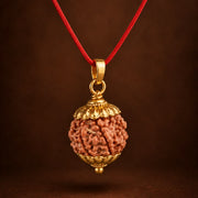 Rudraksha Pendant with Red Thread