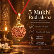 Rudraksha Pendant with Red Thread