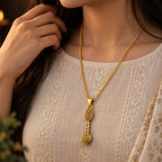 Hanuman ji Gada Pendant - Golden Finish