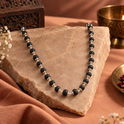 Karungali mala with silver-finish links - photo 3