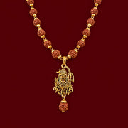 Mahakal Rudraksha Mala - Golden Finish - view 1
