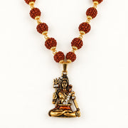 Shiv ji Rudraksha Mala - Golden Finish