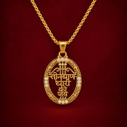 Teen Baan Dhari Pendant - Golden Finish