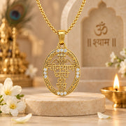 Teen Baan Dhari Pendant - Golden Finish
